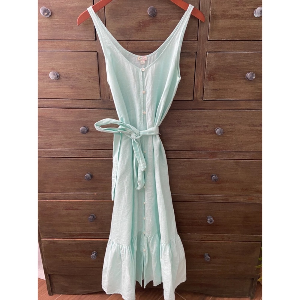JCrew Beach Linen Blend Dress XXS